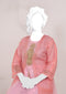 Mehrunisa Embroidered Three Piece Suit with Organza Jacket and Pearl-Punched Maxy