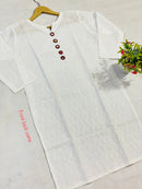 Chikan Kari Shirt with different colors Mirror beads