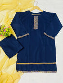 Elegant Muaziz Embroidered Three-Piece Suit