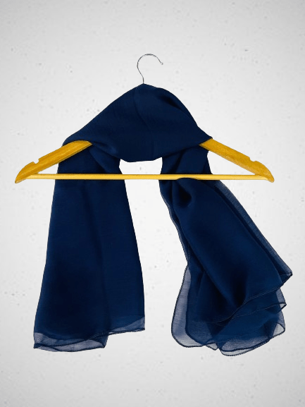 navy chiffon duppata