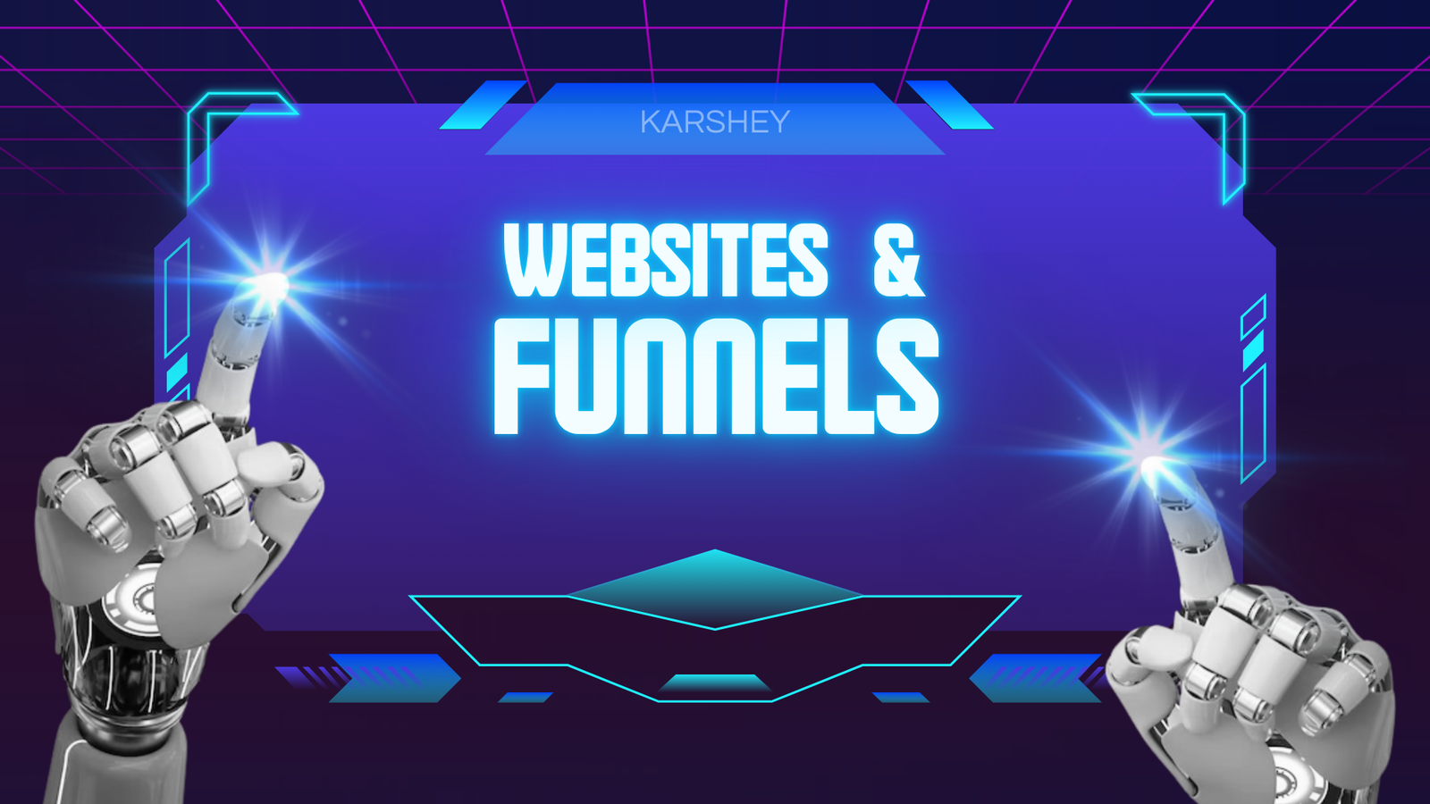 Website design and sales funnel development services by KARSHEY to increase conversions and business growth